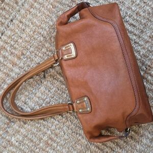 {Michael Kors} Vintage Camel Leather Satchel Handbag